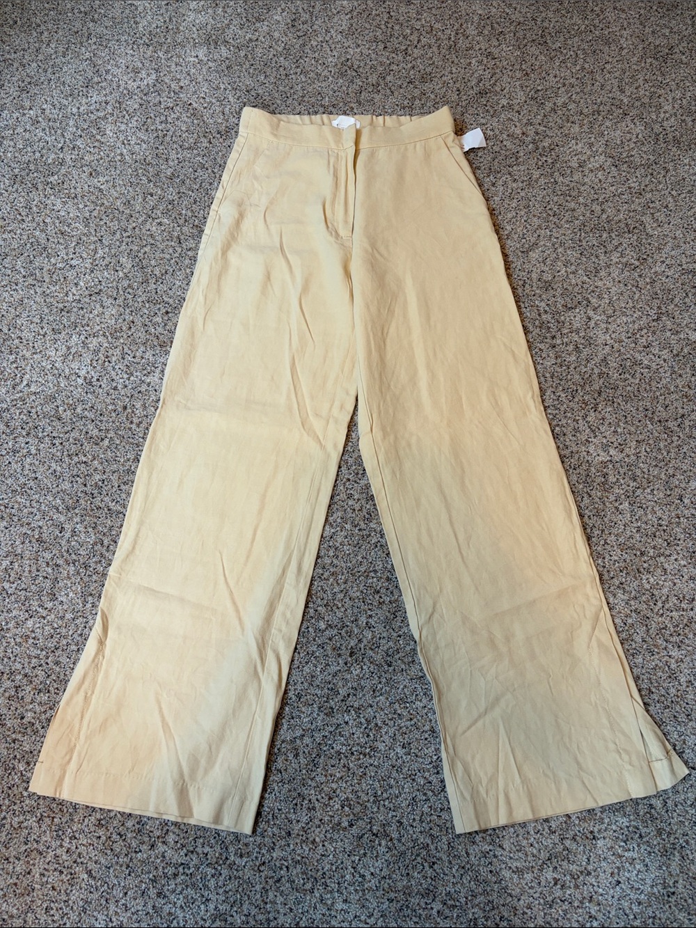 Women’s Butter Yellow H&M Linen Pants
